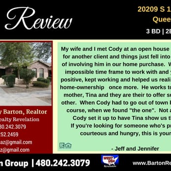 Barton Group AZ - HomeSmart - Cody Barton Zillow Review - Real Estate Services Near Me - Gilbert, Arizona