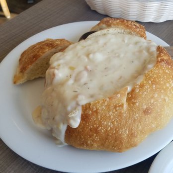 Zelda's - Clam chowder... love the presentation... - Bars Near Me - Capitola, California Zelda's - Clam chowder... love the presentation... - Bars Near Me - Capitola, California