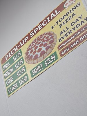 Menu photo 5 Bona Pizza San Jose, CA Menu photo 5 Bona Pizza San Jose, CA
