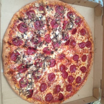 Milan's Pizza - 18" X Large pizza with pepperoni & mushrooms - Pizza Near Me - Lathrop, California