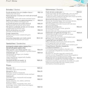 Windsor Barra Hotel - Bar menu - Hotels Near Me - Rio de Janeiro, RJ