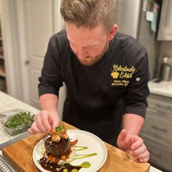 Ridiculously Edible - Chef Ridic plating food.
