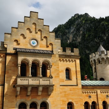 Schloss Neuschwanstein - The back of the gate from the inner courtyard - Landmarks & Historical Buildings Near Me - Schwangau, BY