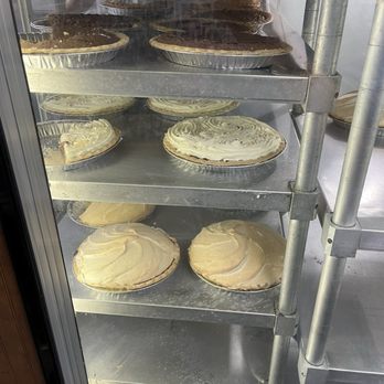 Blue Bonnet Cafe - Pies, pies and more pies - Desserts Near Me - Marble Falls, Texas