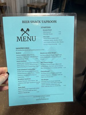 Menu photo 3 Bier Shack Taproom Foley, AL