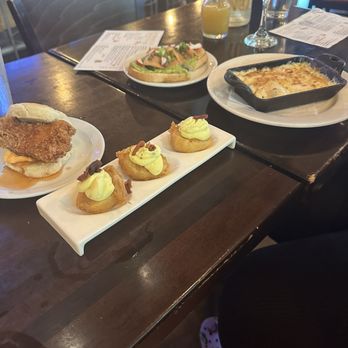 Fire Works Pizza - Deviled eggs, chicken sandwich, salmon toast and mac and cheese - Pizza Near Me - Arlington, Virginia Fire Works Pizza - Deviled eggs, chicken sandwich, salmon toast and mac and cheese - Pizza Near Me - Arlington, Virginia