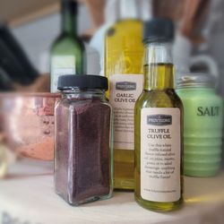 BD Provisions - Severna Park - Garlic olive oil, truffle olive oil, and sumac joined my pantry. All containers were purchased at BD Provisions.