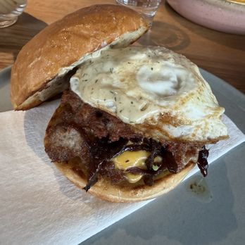 Proud Mary - Breakfast Burger with Avocado - Breakfast & Brunch Near Me - Austin, Texas Proud Mary - Breakfast Burger with Avocado - Breakfast & Brunch Near Me - Austin, Texas
