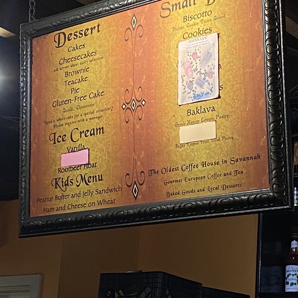 The Gallery Espresso - Menu - Coffee & Tea Near Me - Savannah, Georgia The Gallery Espresso - Menu - Coffee & Tea Near Me - Savannah, Georgia