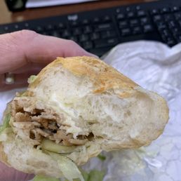 I got a loaf of bread with a bite of sandwich in it. I got a loaf of bread with a bite of sandwich in it.