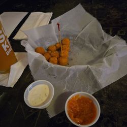 The Grill Bar - Cheese balls with ranch & horsey sauce!