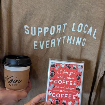 Koin Coffee - Shirt no longer sold there. They have greeting cards. - Coffee & Tea Near Me - Walnut Creek, California Koin Coffee - Shirt no longer sold there. They have greeting cards. - Coffee & Tea Near Me - Walnut Creek, California
