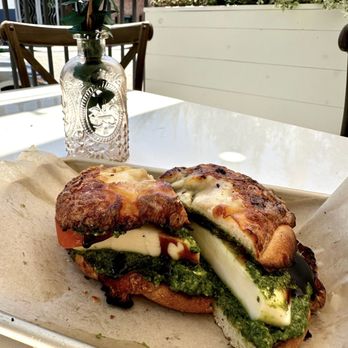 Caje Coffee Roasters - Caprese bagel - Coffee Roasteries Near Me - Ventura, California