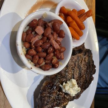 Cheddar's Scratch Kitchen - Bone-In Ribeye, Red Beans & Rice, Sweet Baby Carrots - Comfort Food Near Me - Erie, Pennsylvania