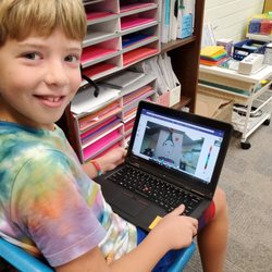 The Jewish Day School - Students in grades 3rd to 8th receive their own laptop.