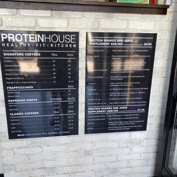 PROTEINHOUSE - menu - New American Near Me - Phoenix, Arizona PROTEINHOUSE - menu - New American Near Me - Phoenix, Arizona