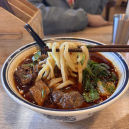 Hot and Spicy Beef Noodle Soup