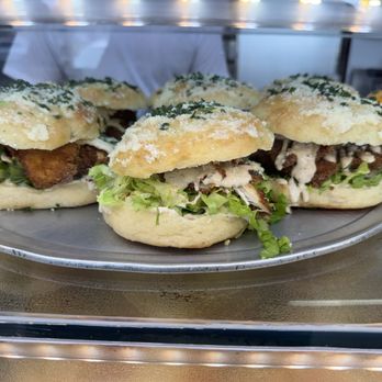 Original Brother's Pizza - Caesar salad garlic knot sandwich - Pizza Near Me - Brooklyn, New York Original Brother's Pizza - Caesar salad garlic knot sandwich - Pizza Near Me - Brooklyn, New York