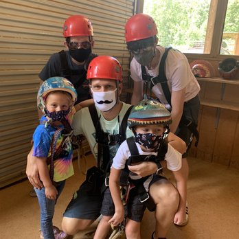 Sunburst Adventures - Ready to Zipline! - Horseback Riding Near Me - Clarkesville, Georgia