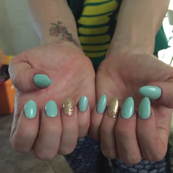 JK Nails - Left hand is untouched from the salon and the right hand is how I file them - Nail Salons Near Me - Los Angeles, California JK Nails - Left hand is untouched from the salon and the right hand is how I file them - Nail Salons Near Me - Los Angeles, California