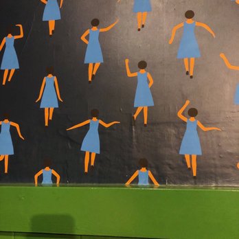 Bell's - Love the bathroom wallpaper! - French Near Me - Los Alamos, California