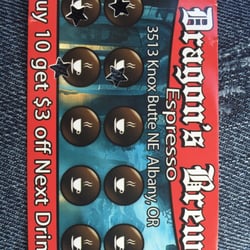 Dragon's Brew Espresso - Cool punch cards