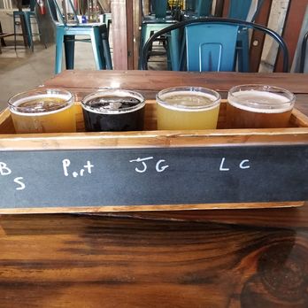Cypress & Grove Brewing Company - A mixed flight of C&G beer. - Breweries Near Me - Gainesville, Florida