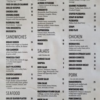 Cafe Mirage - Menu - Cafes Near Me - Schiller Park, Illinois Cafe Mirage - Menu - Cafes Near Me - Schiller Park, Illinois