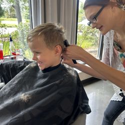Profile Salon - Always super happy to get his hair done with Elise! (relatable)