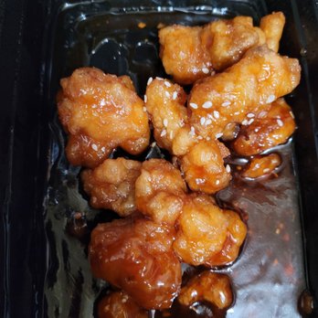 Jun’s Kitchen - Seasame chicken ....attacked lol delish as well - Chinese Near Me - Jacksonville, Florida