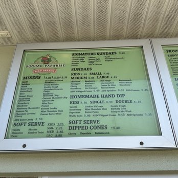 Sundae Paradise - Menu - Hot Dogs Near Me - Jeffersonville, Indiana Sundae Paradise - Menu - Hot Dogs Near Me - Jeffersonville, Indiana
