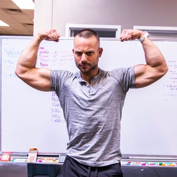 Greenpoint Athletics - Coach Ron double front bicep because why not? - Gyms Near Me - Brooklyn, New York