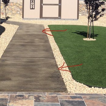 Superior Green Turf - Dark to light stain - Landscaping Near Me - El Paso, Texas