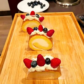 Ice Monster - Light and airy sponge cake rolled with fresh whipped cream and seasonal fruits. Soft, not too sweet, and refreshing - Juice Bars & Smoothies Near Me - Walnut Creek, California