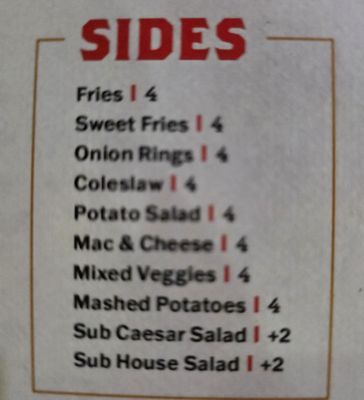 Menu photo 2 Andy Ds Roadhouse Milton, FL