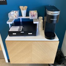 Tea, hot chocolate, and coffee station Tea, hot chocolate, and coffee station