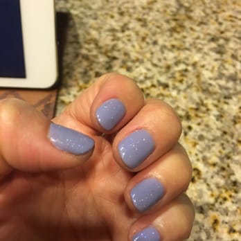 Captivate Nail Spa - DCD gel polish in lavender color - Nail Salons Near Me - Fullerton, California