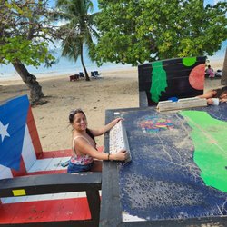 Cerro Gordo Beach - Enjoying the beach with my Daughter and Granddaughter!