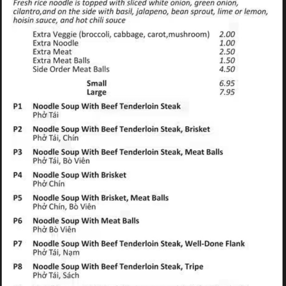 Google prices are very out-of-date - good time to post new menus...