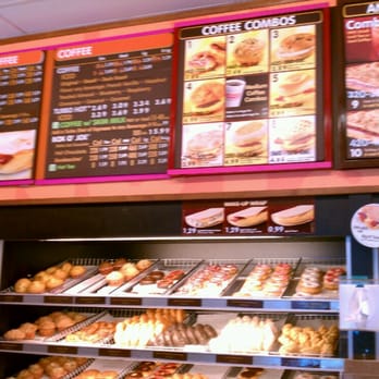 Dunkin' -  a variety of donuts on display - Donuts Near Me - White Plains, New York
