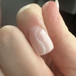 Rose's Nails - Had multiple lines with random holes
