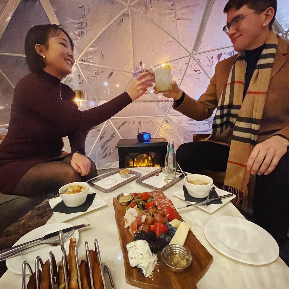 The Cooper Lounge - Inside our bubble with the charcuterie - Cocktail Bars Near Me - Denver, Colorado