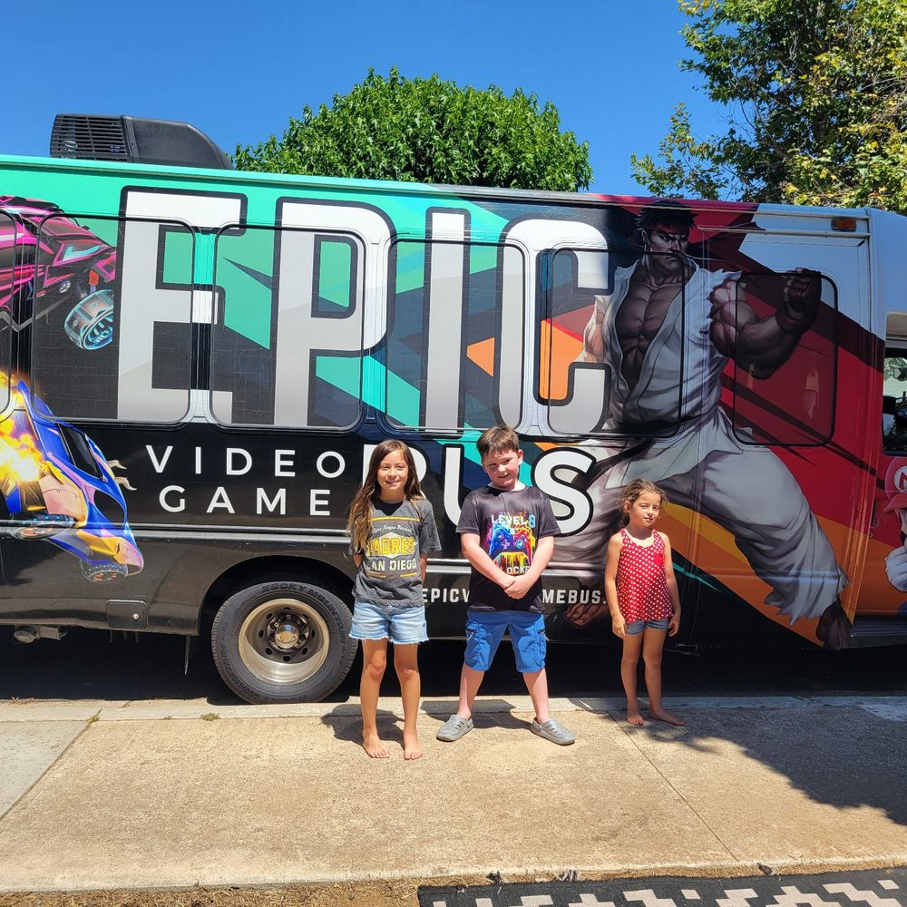 Epic Video Game Bus - Video game bus - Game Truck Rental Near Me - Vista, California Epic Video Game Bus - Video game bus - Game Truck Rental Near Me - Vista, California