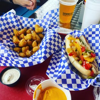 Chattahoochee Dog Haus - Please curds and the Kabasa with beer cheese! - Hot Dogs Near Me - Helen, Georgia Chattahoochee Dog Haus - Please curds and the Kabasa with beer cheese! - Hot Dogs Near Me - Helen, Georgia