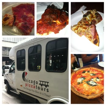 Chicago Pizza Tours - A collage of all our different pizzas. Don't sleep on the tavern style pizza with Polish Sausage and one with Polish sausage! - Tours Near Me - Chicago, Illinois Chicago Pizza Tours - A collage of all our different pizzas. Don't sleep on the tavern style pizza with Polish Sausage and one with Polish sausage! - Tours Near Me - Chicago, Illinois