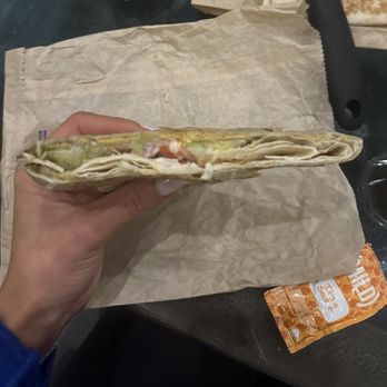 Taco Bell - Blackbean Crunchwrap, where's the beans? Half was just  tortilla, other half lettuce tomato & sour cream 0/10 - Fast Food Near Me - Woodland Hills, California