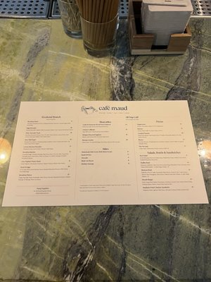 Menu photo 8 Café Maud New York, NY