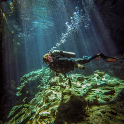Freedom Divers Mexico - Exploring a beautiful cenote with Freedom Divers Mexico