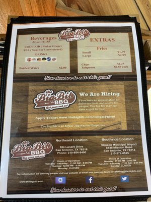 Menu photo 6 The Big Bib BBQ San Antonio, TX Menu photo 6 The Big Bib BBQ San Antonio, TX