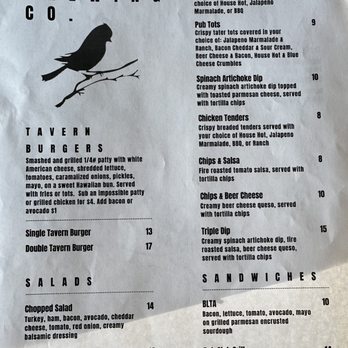 Perch Brewing - the menu for perch brewing - Breweries Near Me - Gilbert, Arizona